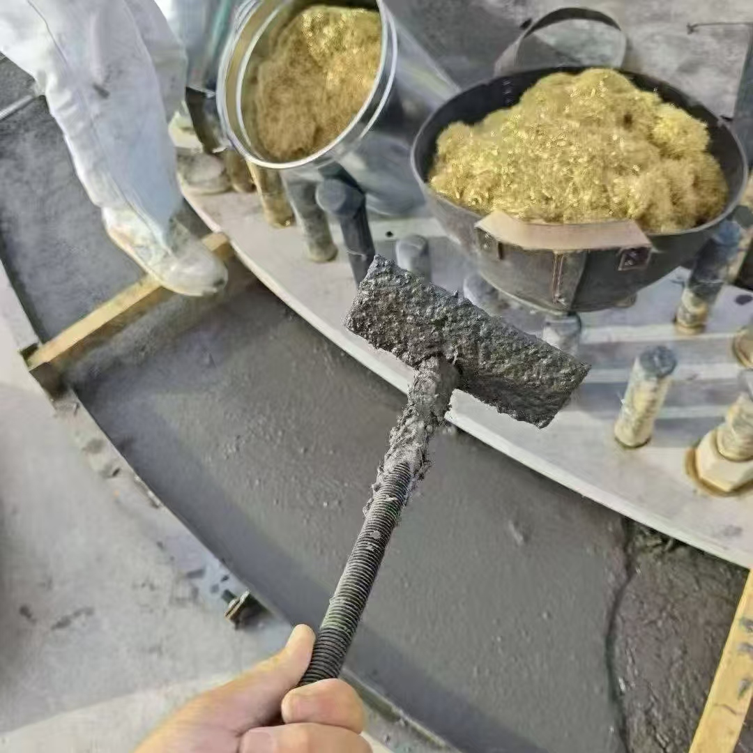 洪江C120钢纤维高强无收灌浆料 轧机压缩机汽轮机发电机锻压设备底座灌浆材料